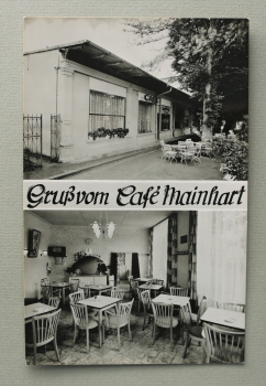 AK Bad Kissingen / 1940-1960 / Mehrbildkarte / Gruss vom Cafe Mainhart / Konditorei Cafe